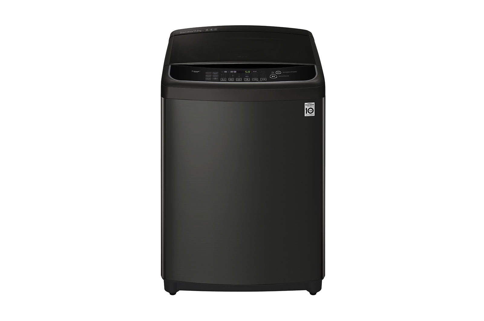 Vista frontal de Lavadora de Carga Superior con Motor Inverter Direct Drive y capacidad total de 17 Kilos WT17BS6H
