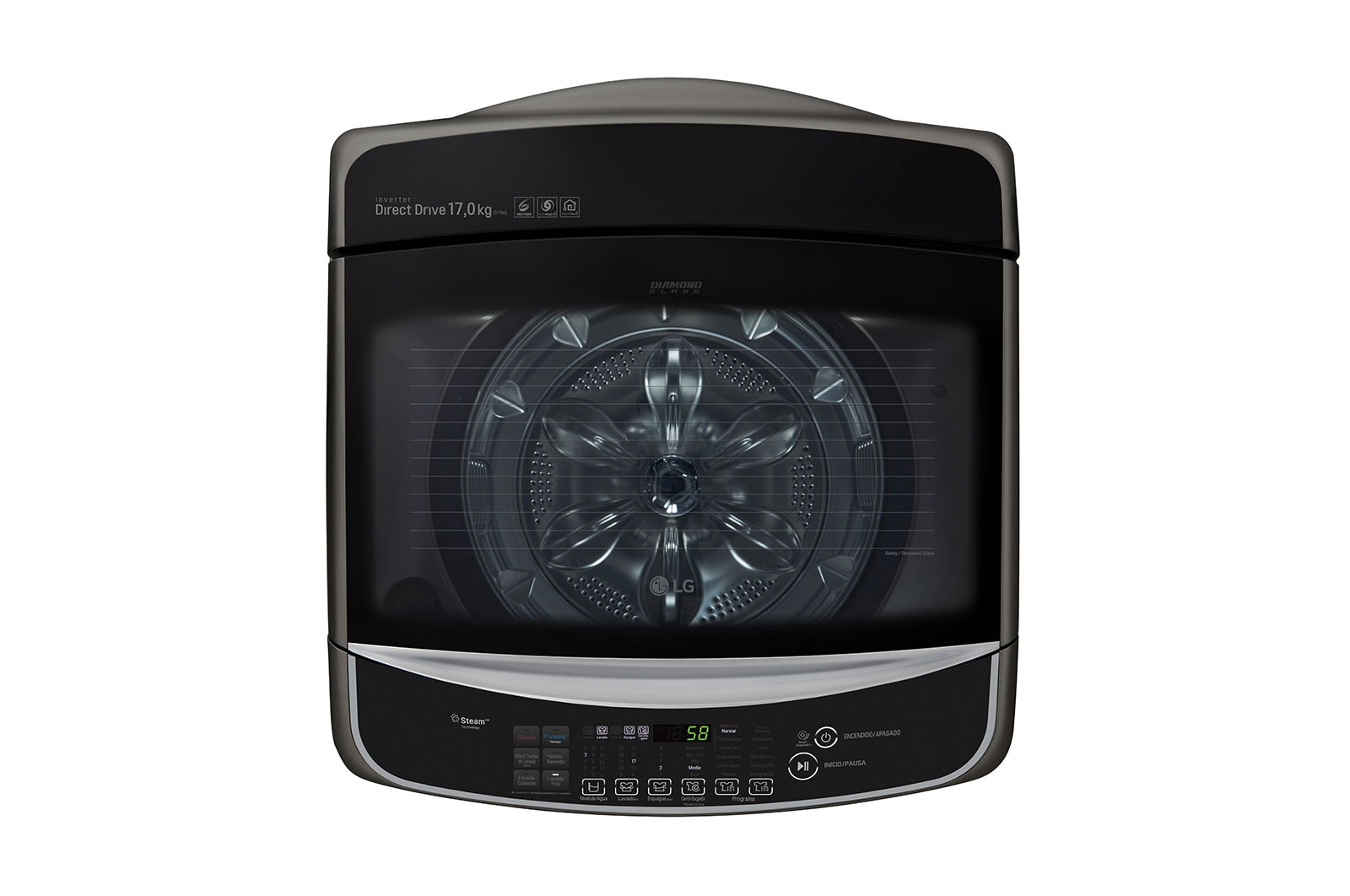 LG Lavadora de Carga Superior con Motor Inverter Direct Drive y capacidad total de 17 Kilos, WT17BS6H