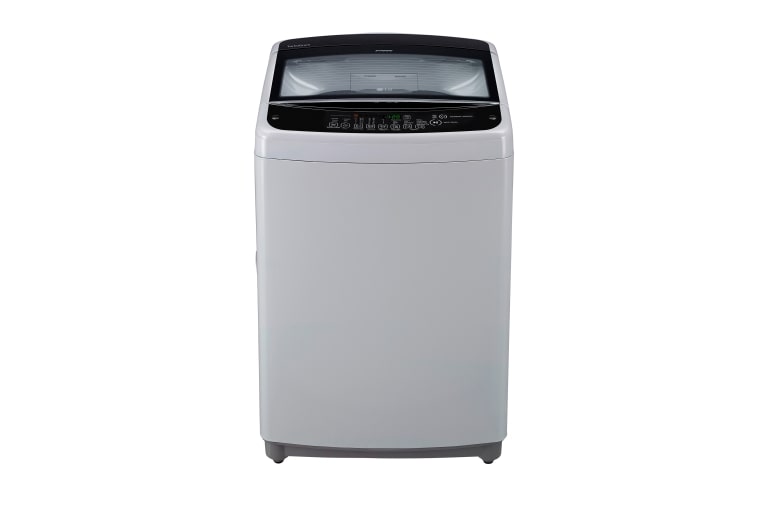 Vista frontal de Lavadora Carga Superior con motor Smart Inverter y capacidad total de 18 Kg WT18DSB