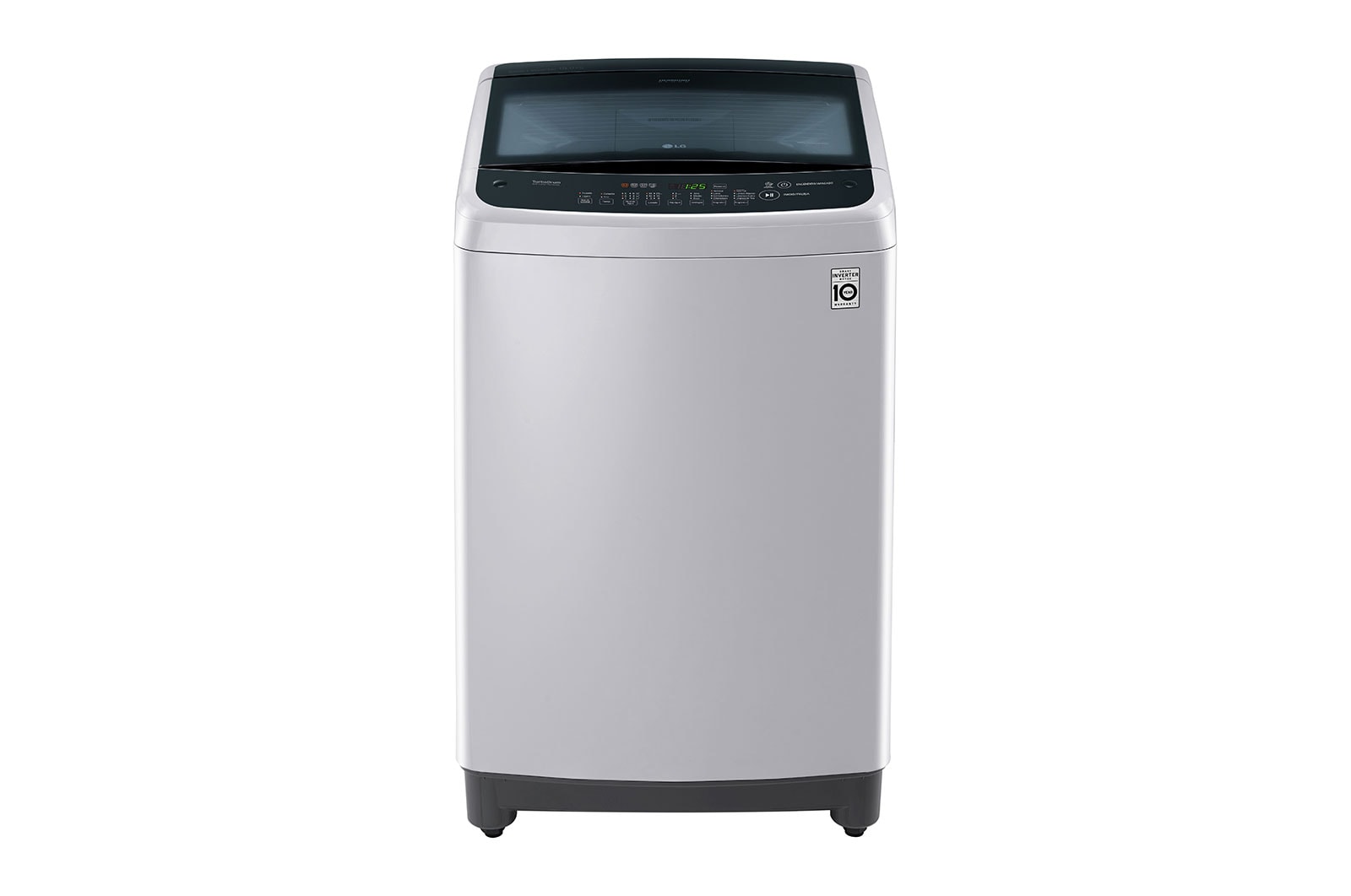 Vista frontal de Lavadora de Carga Superior con motor Smart Inverter y capacidad total de 19 Kilos WT19DSBP