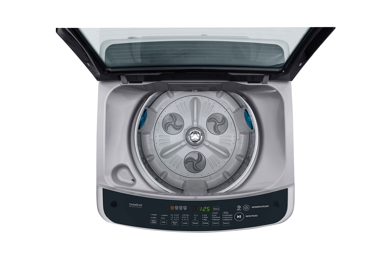 LG Lavadora de Carga Superior con motor Smart Inverter y capacidad total de 19 Kilos, WT19DSBP