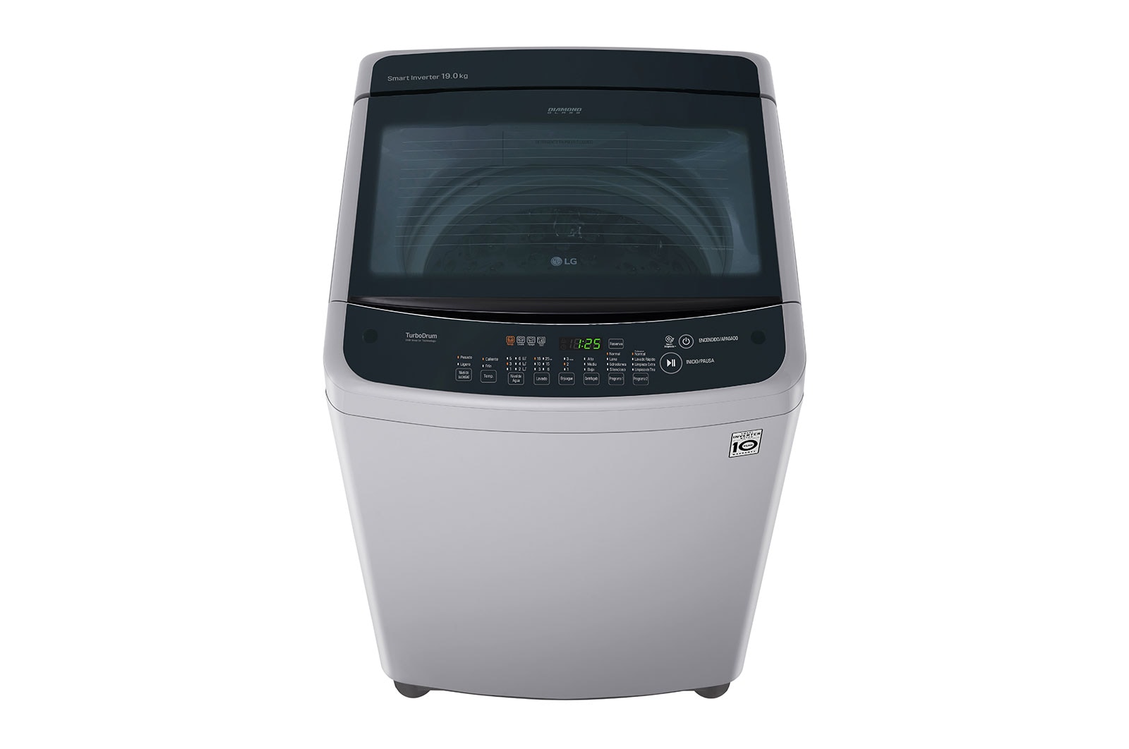 LG Lavadora de Carga Superior con motor Smart Inverter y capacidad total de 19 Kilos, WT19DSBP
