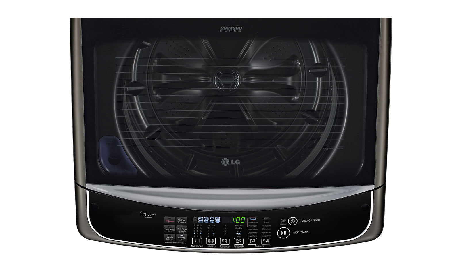 LG Lavadora de Carga Superior con Motor Inverter Direct Drive y Capacidad Total de 22 Kg, WT22BSS6