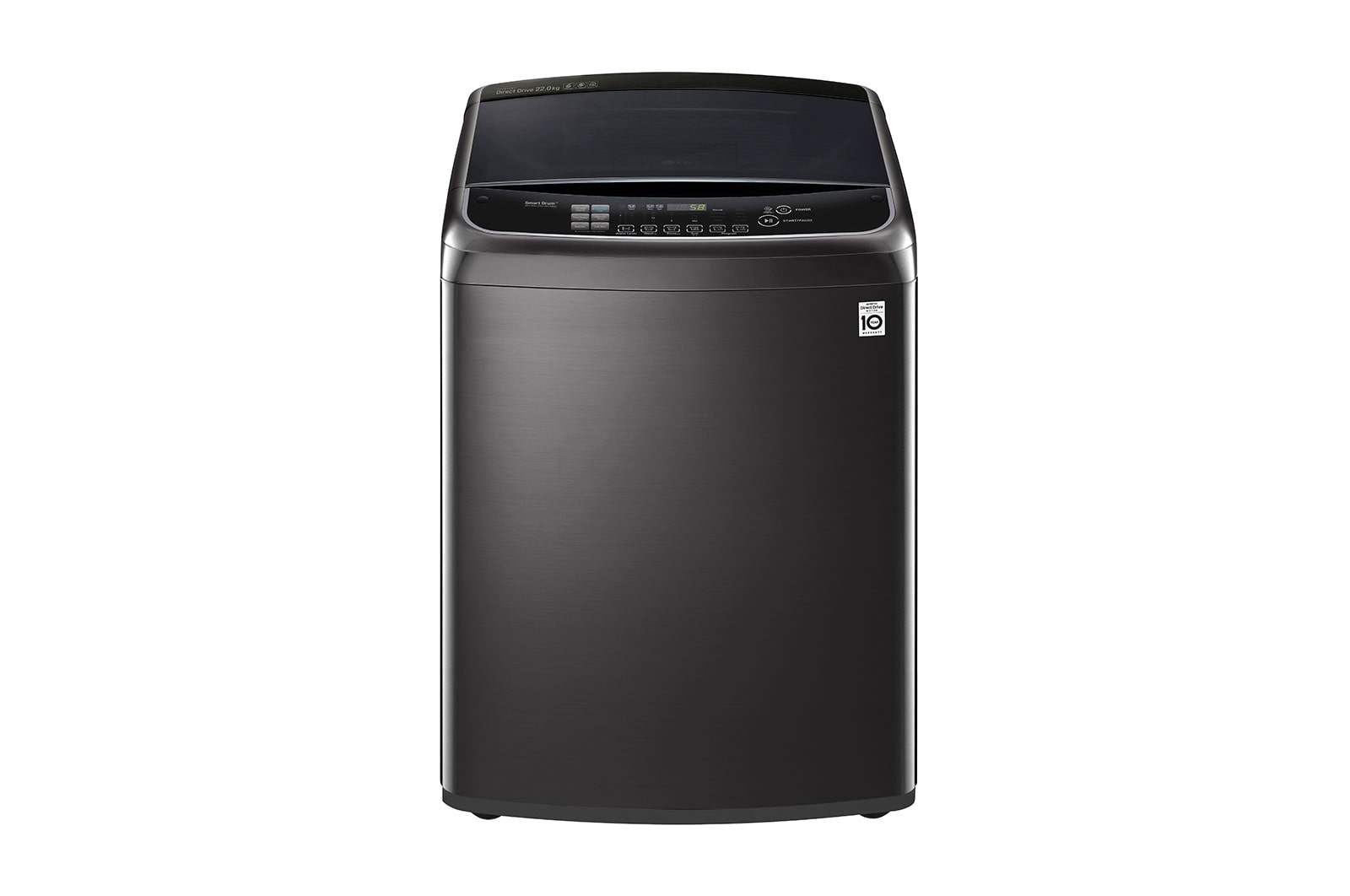 Vista frontal de Lavadora  TurboWash3D™ con Tecnología Steam y capacidad total de 22 Kilos WT22BSS6H