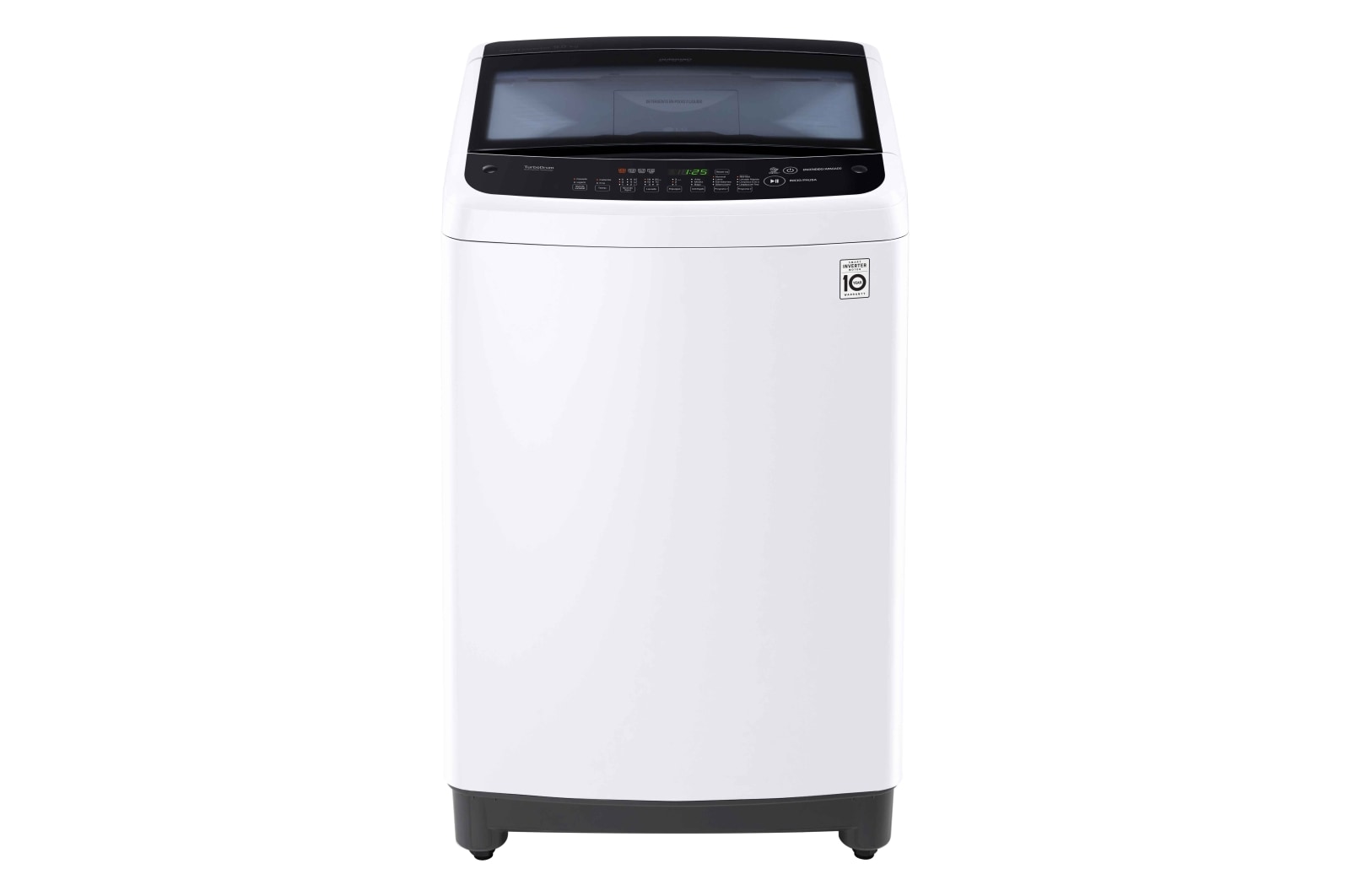 Vista frontal de Lavadora de Carga Superior con motor Smart Inverter y capacidad total de 9 Kilos WT9WSBP