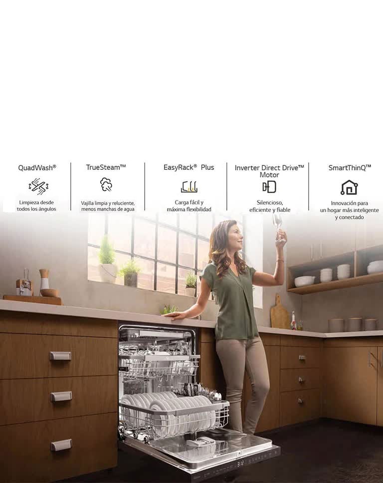 5 Razones para comprar un lavavajillas LG