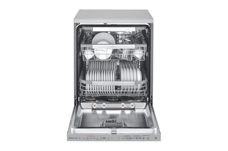 LG Lavavajillas 14 cubiertos con QuadWash™ y AOD, DF425HSS