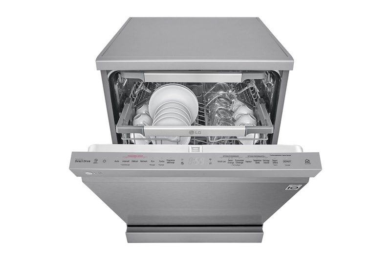 LG Lavavajillas 14 cubiertos con QuadWash™ y AOD, DF425HSS