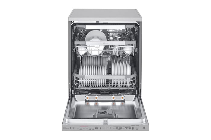LG Lavavajillas 14 cubiertos con QuadWash™ y AOD, DF425HSS