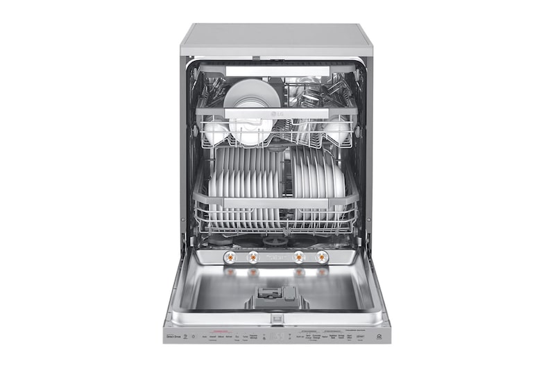LG Lavavajillas 14 cubiertos con QuadWash™ y AOD, DF425HSS
