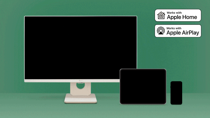 AirPlay 2 + Screen Share + Bluetooth.