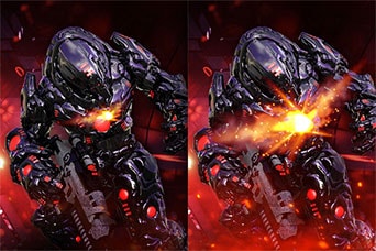 Dynamic Action Sync que ayuda a captar momentos críticos en tiempo real.	