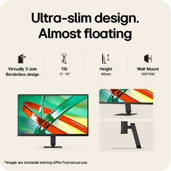 Close-up of LG UltraFine monitor ports including multiple connectivity options 