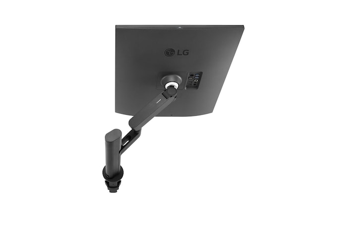 rear side view with the monitor arm extended to the left