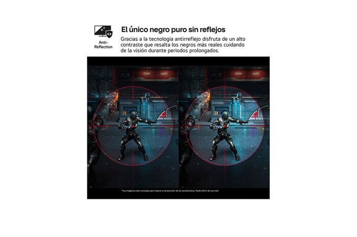 negro puro son reflejos