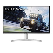 LG Monitor de 31.5'' UHD 4K (3840 x 2160) HDR, vista frontal, 32UN550-W
