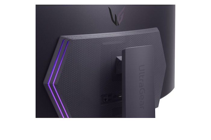 close-up view of the rear emblem