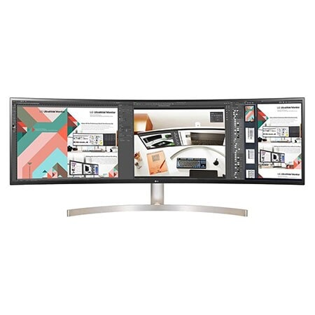 Monitor LED curvo de LG 49WL95C-W de 49 pulgadas 32:9 UltraWide Dual QHD  IPS con HDR 10 - 49WL95C-WE