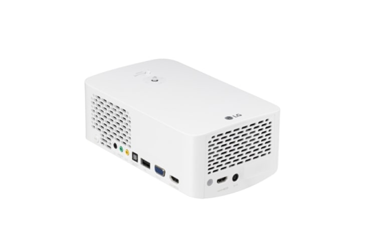 LG Resolución Full HD, 1500 lúmenes, proyección hasta 120 pulgadas. 2xHDMI, USB, Bluetooth, Screen Share y compatible con Office. Ligero y móvil., PF1500G