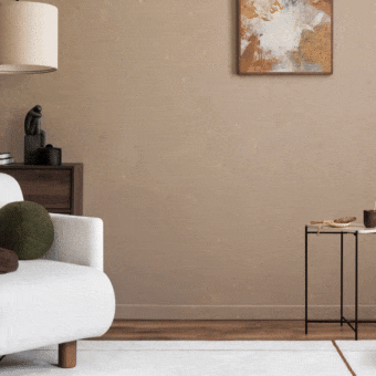 El diseño más delgado del purificador de aire LG, con un menor uso de espacio en comparación con los modelos anteriores, facilita su colocación.	