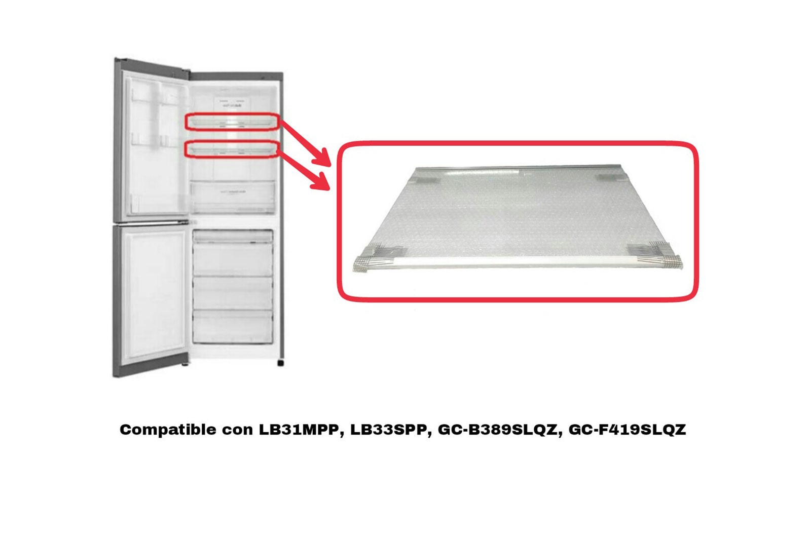 LG Bandeja refrigerador, AHT73754305