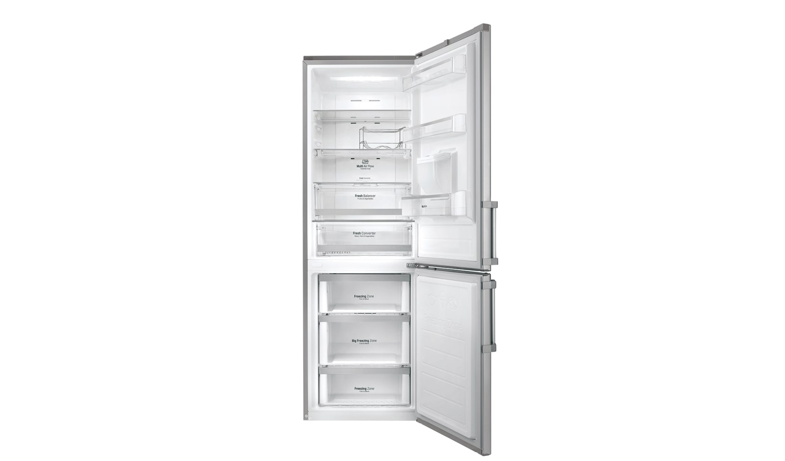 LG Refrigerador Bottom Freezer con motor Inverter Linear Compressor y capacidad total de 314 L, GB35SGP2