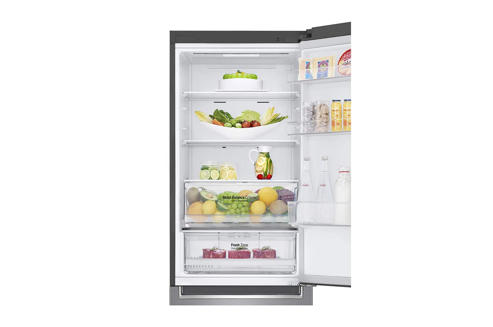 LG Refrigerador Bottom Freezer con motor Smart Inverter Compressor y capacidad total de 341 Litros, GB37MPP