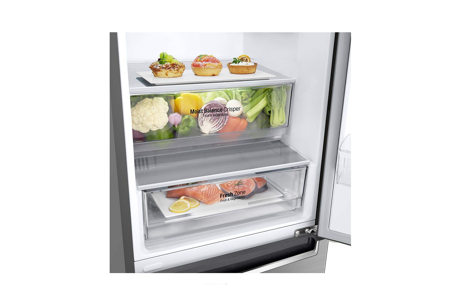 LG Refrigerador Bottom Freezer con motor Smart Inverter Compressor y capacidad total de 341 Litros, GB37MPP