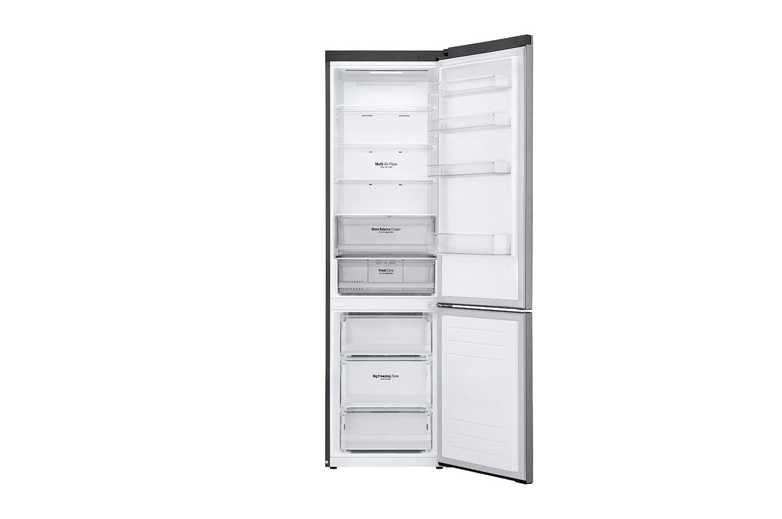 LG Refrigerador Bottom Freezer con motor Smart Inverter Compressor y capacidad total de 384 Lts, GB38MPP
