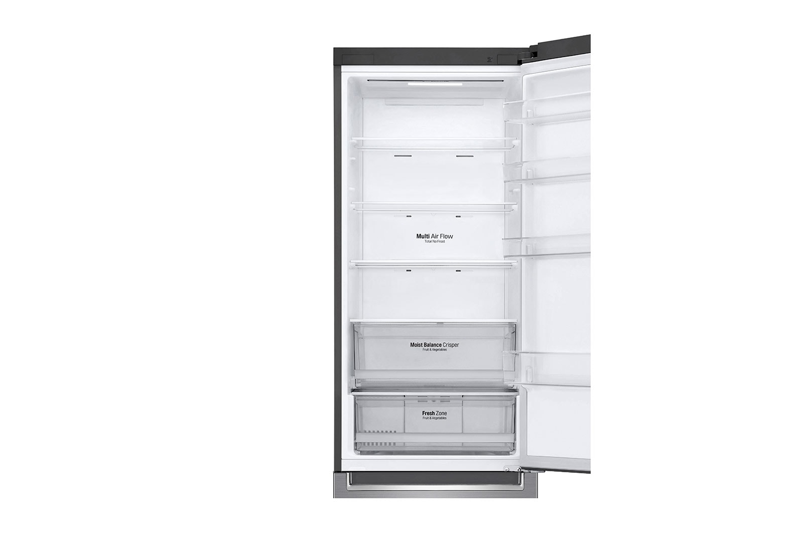 LG Refrigerador Bottom Freezer con motor Smart Inverter Compressor y capacidad total de 384 Lts, GB38MPP
