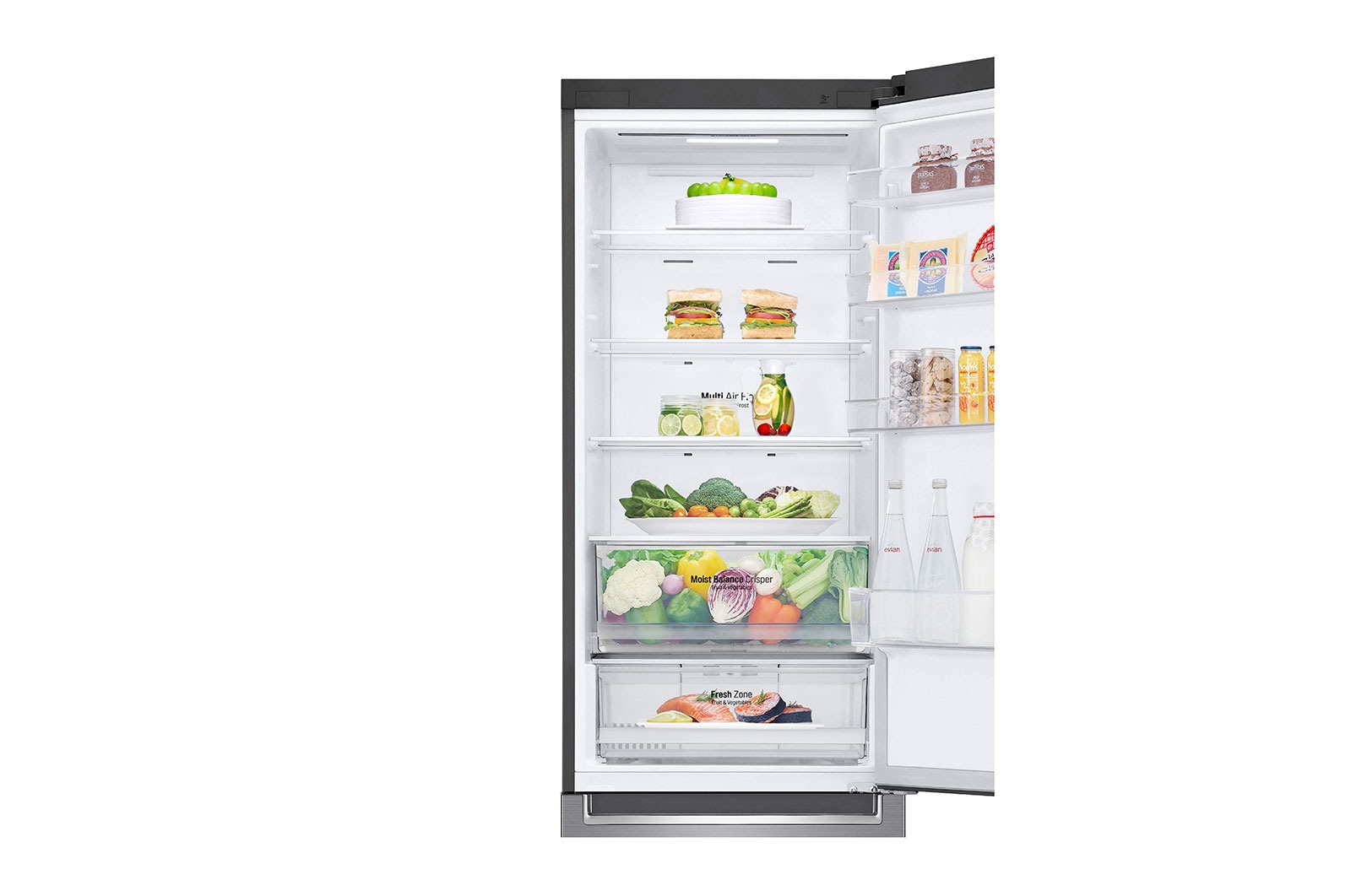 LG Refrigerador Bottom Freezer con motor Smart Inverter Compressor y capacidad total de 384 Lts, GB38MPP