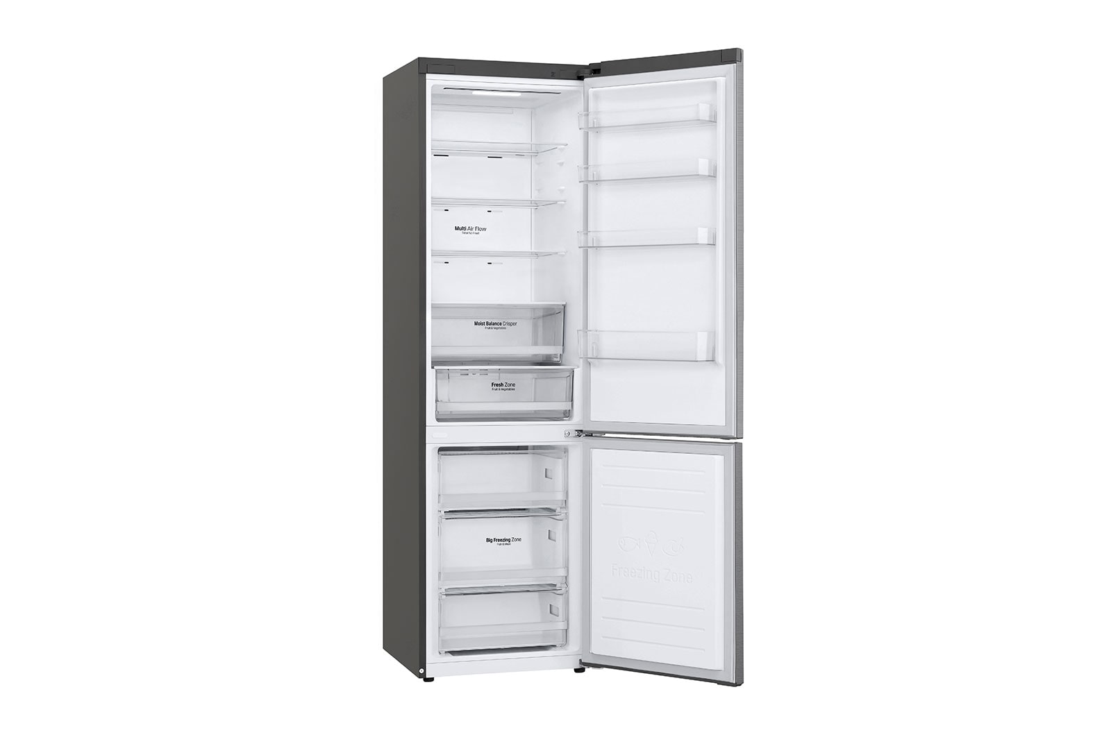 LG Refrigerador Bottom Freezer con motor Smart Inverter Compressor y capacidad total de 384 Lts, GB38MPP