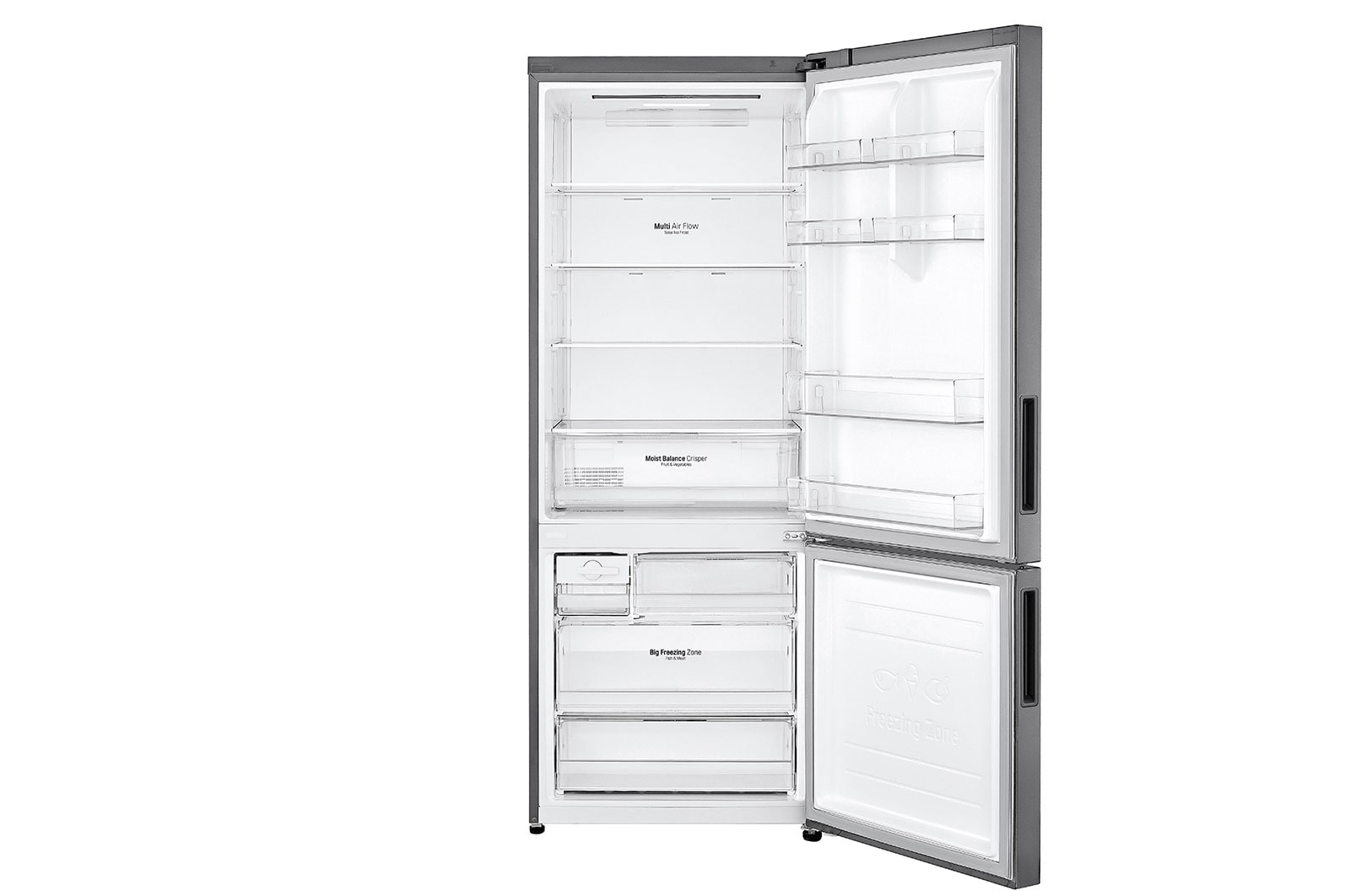 LG Refrigerador Bottom Freezer con motor Smart Inverter Compressor y capacidad total de 451 Lts, GB45MPG