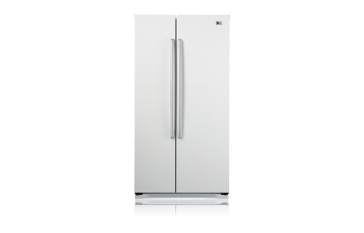 Vista frontal de Más Frescura, y Más Ahorro de energía con los refrigeradores de la línea verde de LG GC-B207FVC