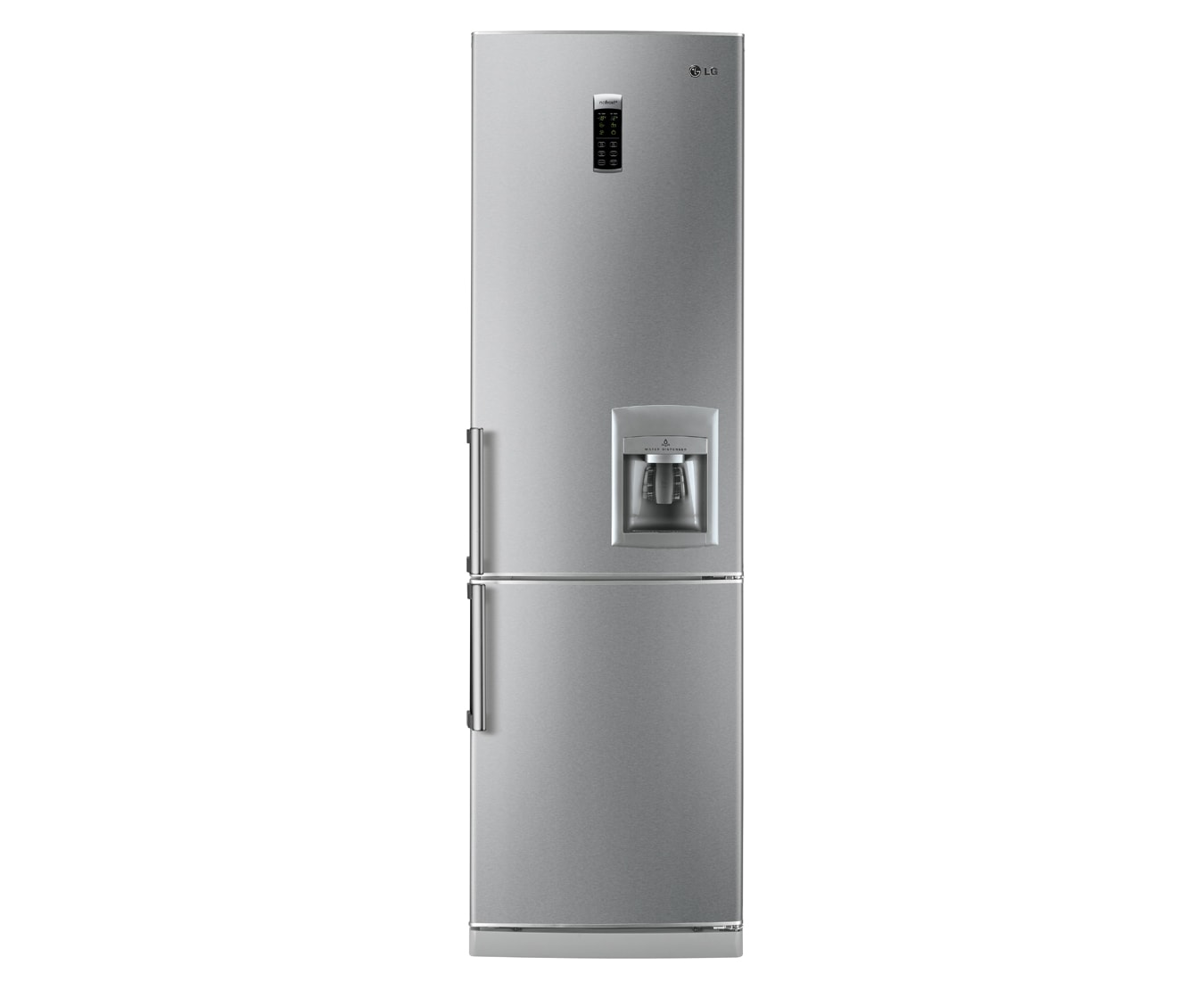 Vista frontal de Disfruta de tu Combi No Frost y su congelador de mayor capacidad! Además, cuenta con tecnología que da mayor frescura a los alimentos y los preserva por más tiempo! GC-F419BLQ