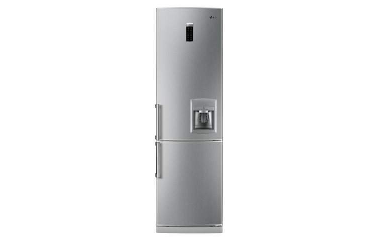 Vista frontal de Disfruta de tu Combi No Frost y su congelador de mayor capacidad! Además, cuenta con tecnología que da mayor frescura a los alimentos y los preserva por más tiempo! GC-F419BLQ