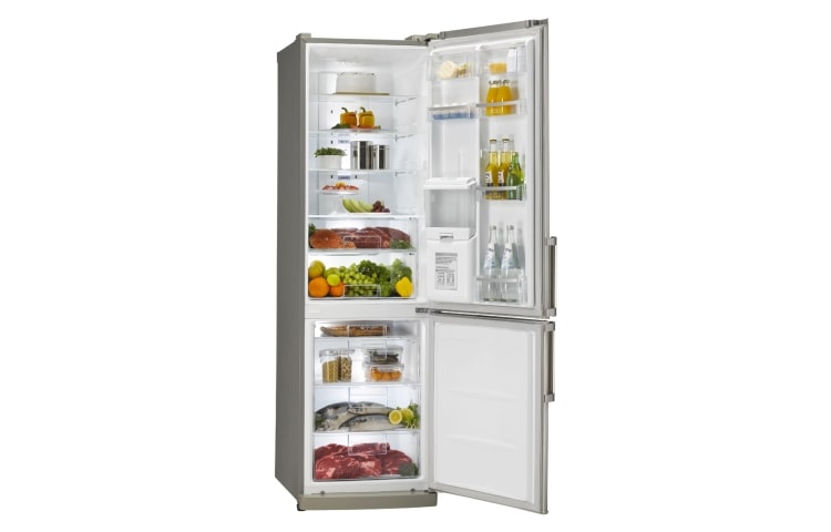 LG Disfruta de tu Combi No Frost y su congelador de mayor capacidad! Además, cuenta con tecnología que da mayor frescura a los alimentos y los preserva por más tiempo!, GC-F419BLQ