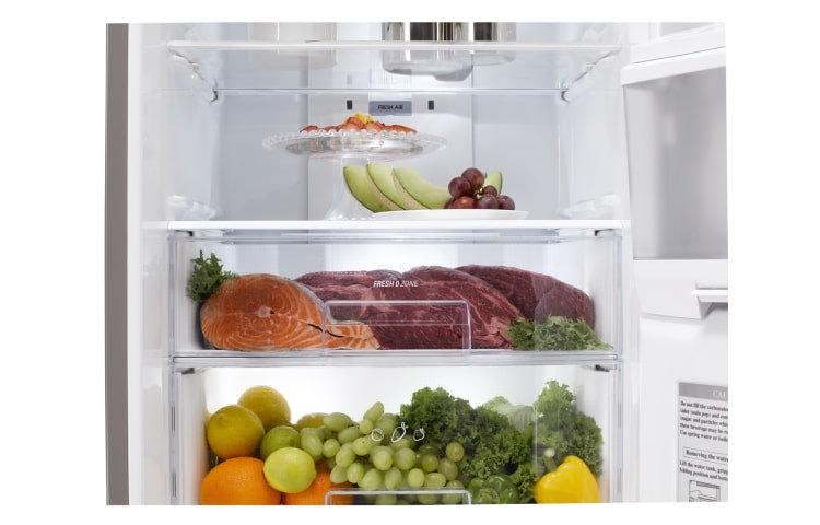 LG Disfruta de tu Combi No Frost y su congelador de mayor capacidad! Además, cuenta con tecnología que da mayor frescura a los alimentos y los preserva por más tiempo!, GC-F419BLQ