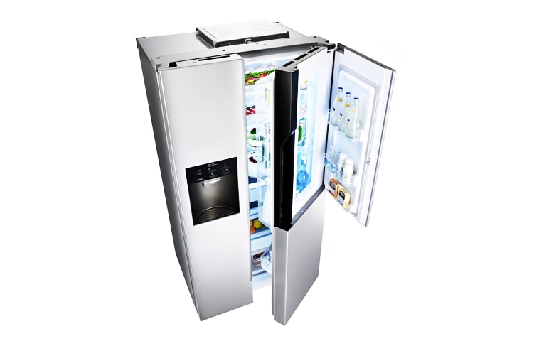 LG Descubre los Beneficios SMART de la Nueva Línea de Refrigeradores DOOR IN DOOR: Fácil Acceso a tus alimentos preferidos, Capacidad Inteligente, Ahorro Energético y un Diseño Smart y Único de LG!, GC-J237JSPN