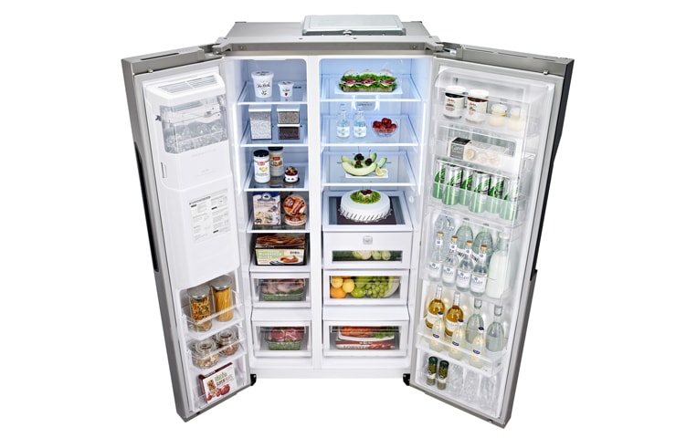 LG Descubre los Beneficios SMART de la Nueva Línea de Refrigeradores DOOR IN DOOR: Fácil Acceso a tus alimentos preferidos, Capacidad Inteligente, Ahorro Energético y un Diseño Smart y Único de LG!, GC-J237JSPN
