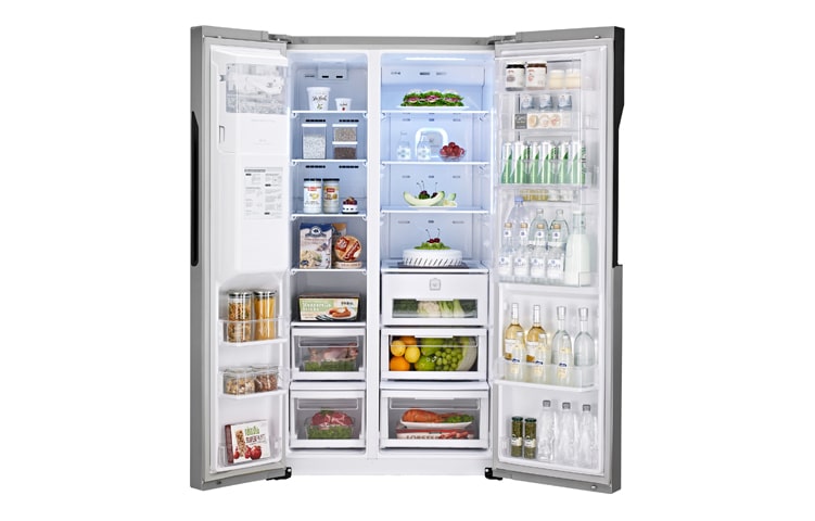 LG Descubre los Beneficios SMART de la Nueva Línea de Refrigeradores DOOR IN DOOR: Fácil Acceso a tus alimentos preferidos, Capacidad Inteligente, Ahorro Energético y un Diseño Smart y Único de LG!, GC-J237JSPN