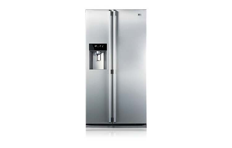 Vista frontal de Más Frescura, y Más Ahorro de energía con los refrigeradores de la línea verde de LG GC-L207BSK