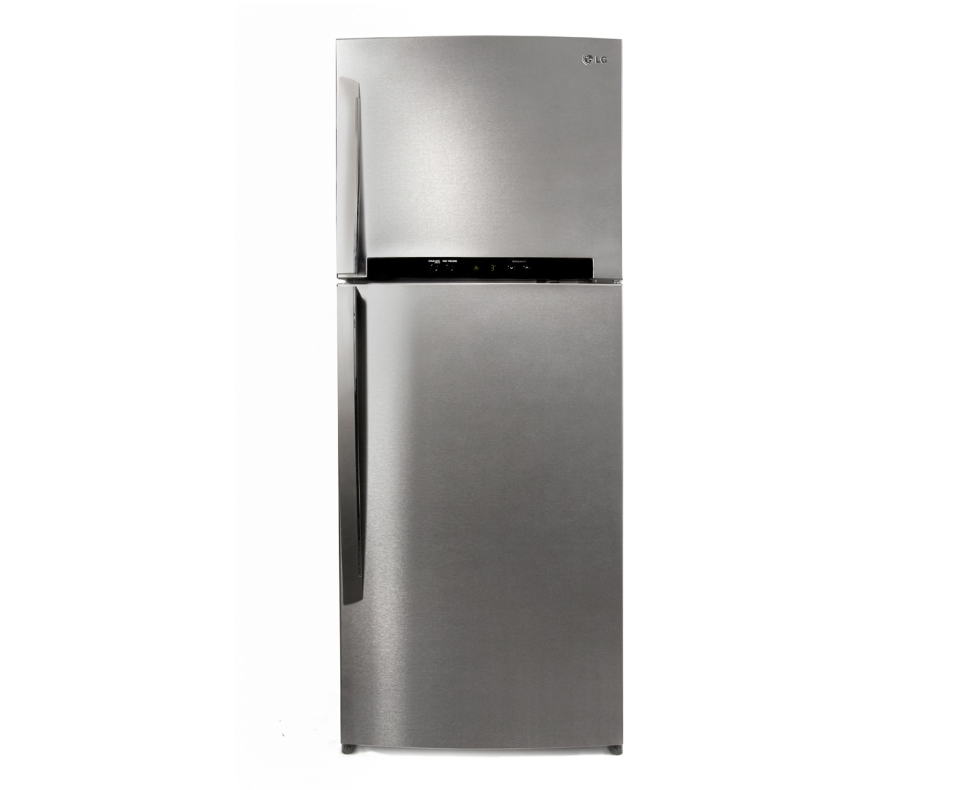 Vista frontal de Más Frescura y Ahorro de energía con los refrigeradores de la línea verde de LG GN-M492CLQ