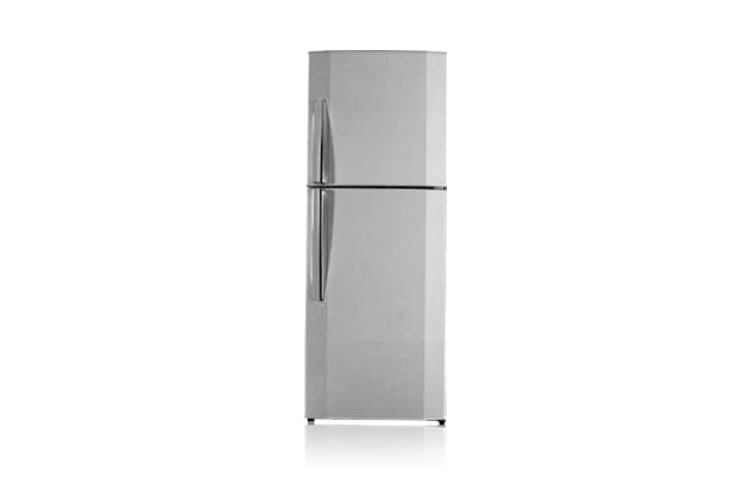 Vista frontal de Más Frescura, y Más Ahorro de energía con los refrigeradores de la línea verde de LG GN-V232RL