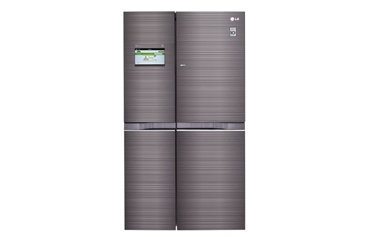Vista frontal de El primer Refrigerador Smart de Chile GR-M307QGS