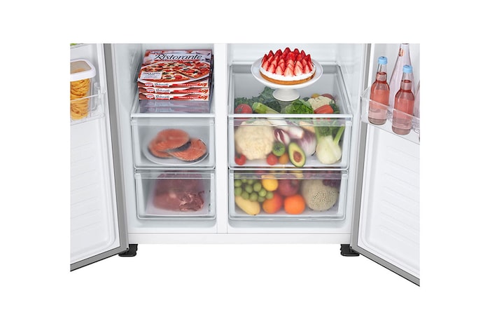LG Refrigerador Side by Side 509L Smart Inverter, GS51MPP