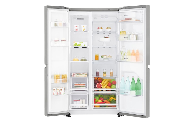 LG Refrigerador Side by Side con motor Inverter Linear Compressor y capacidad total de 626 Lts, GS65MPP1