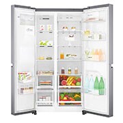 LG Refrigerador Side by Side con motor Inverter Linear Compressor y capacidad total de 601 Lts, GS65SPP1