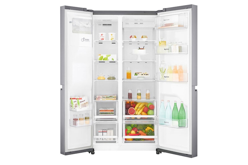 LG Refrigerador Side by Side con motor Inverter Linear Compressor y capacidad total de 601 Lts, GS65SPP1