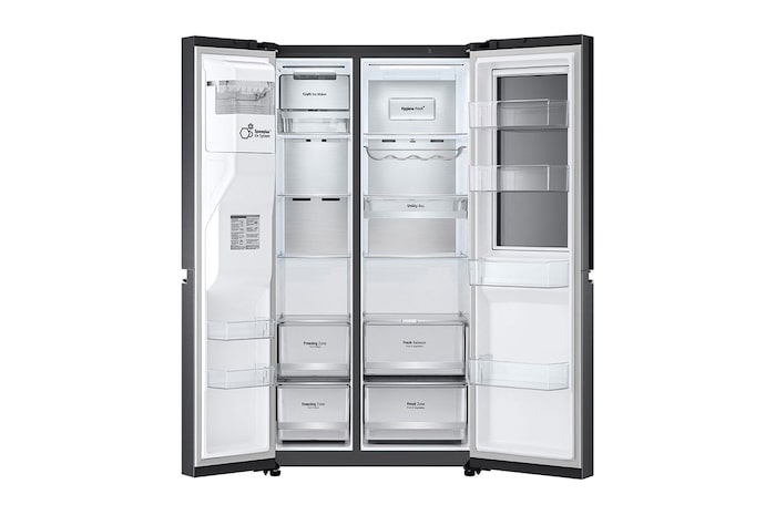 LG Refrigerador Side by Side 598L con InstaView™, GS66SXTC